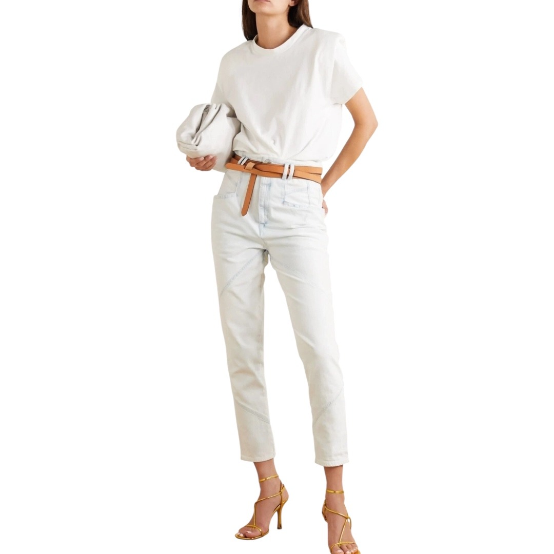 Isabel Marant Nadeloisa Trousers Jeans In Light Blue 34 2